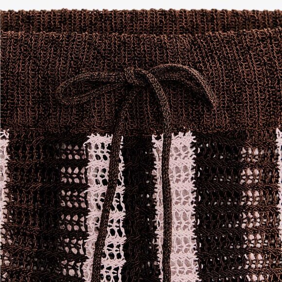 Zara Knit Shorts (Multicolored Stripe) - Picture 4 of 4